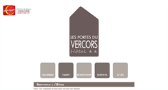 Desktop Screenshot of lesportesduvercors-hotel.com