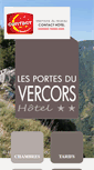Mobile Screenshot of lesportesduvercors-hotel.com